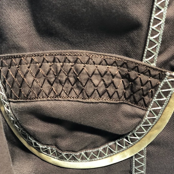 The Limited Brown Beaded Embroidered Blazer S - Picture 6 of 8